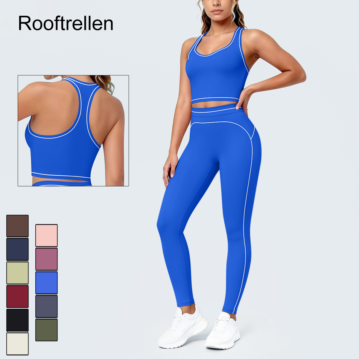 Herbal Yoga - Woman Summer Gym Sports Yoga Set