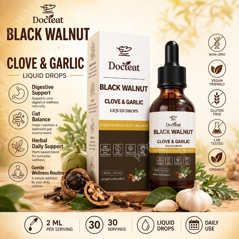 Herbal Wellness Blend - Black Walnut & Clove Liquid Drops