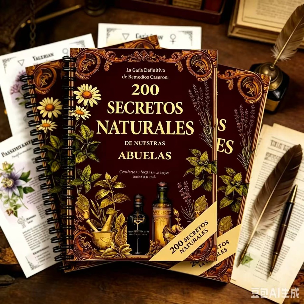 Herbal Wellness Book - 200 Natural Secrets A5 Spanish Herbal