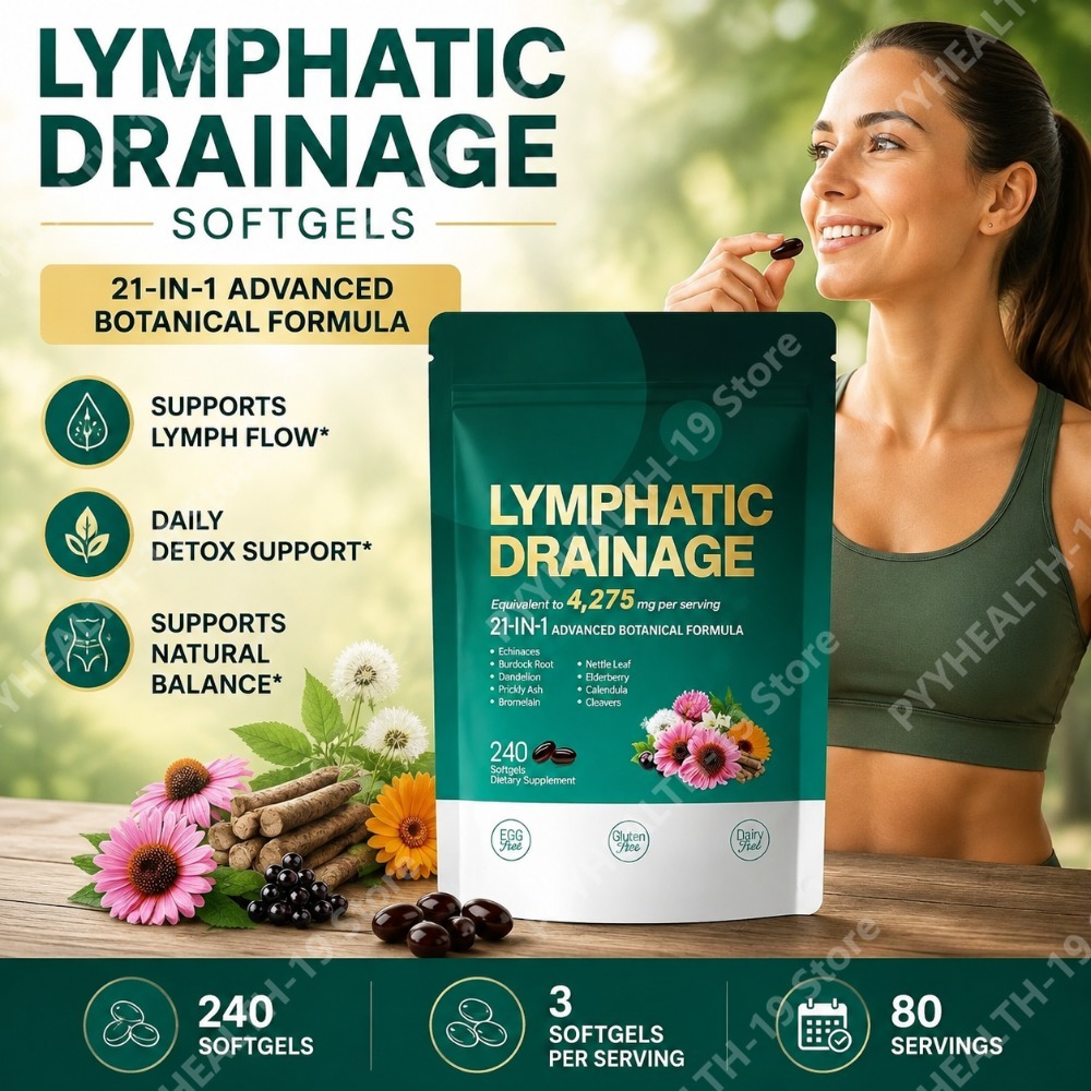 Herbal Wellness Blend - Lymphatic Drainage Capsules Herbal Blend 21-in-1