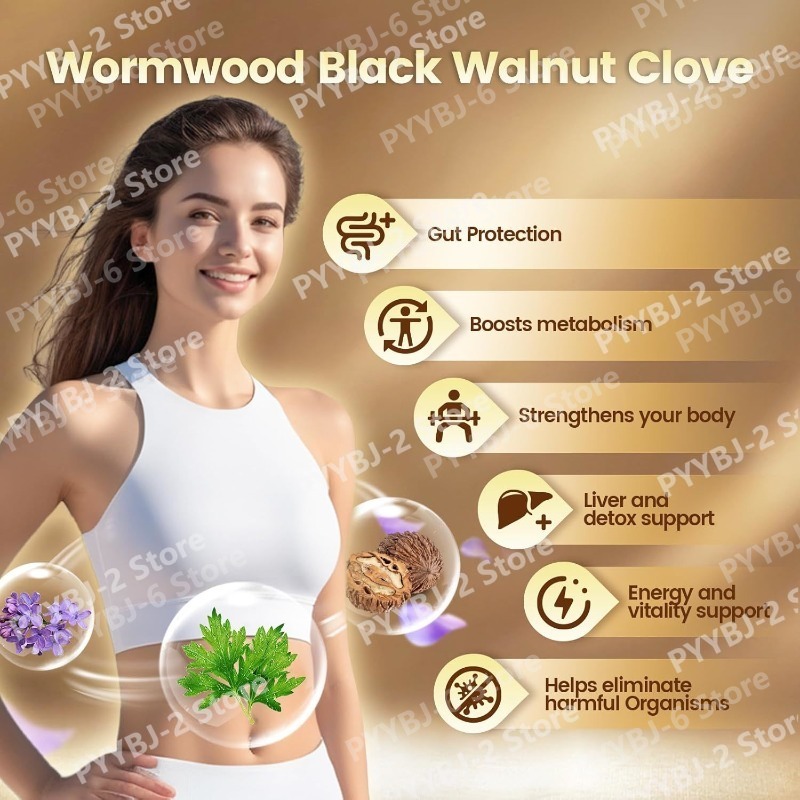 Wormwood Black Walnut Cloves S - Herbal Wellness Blend recension och pris