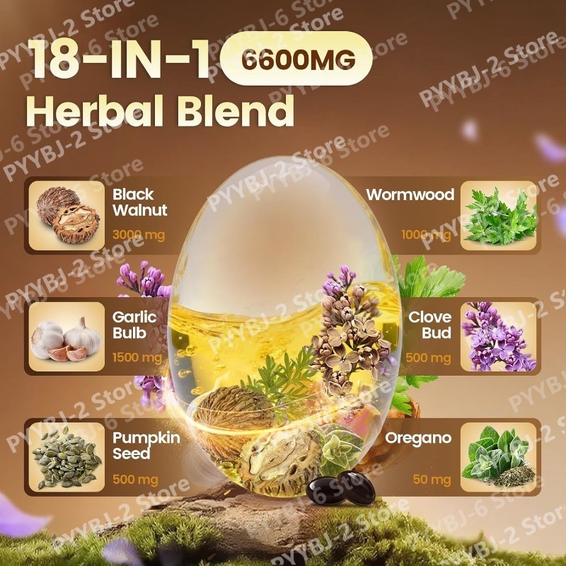 Wormwood Black Walnut Cloves S - Herbal Wellness Blend recension och pris