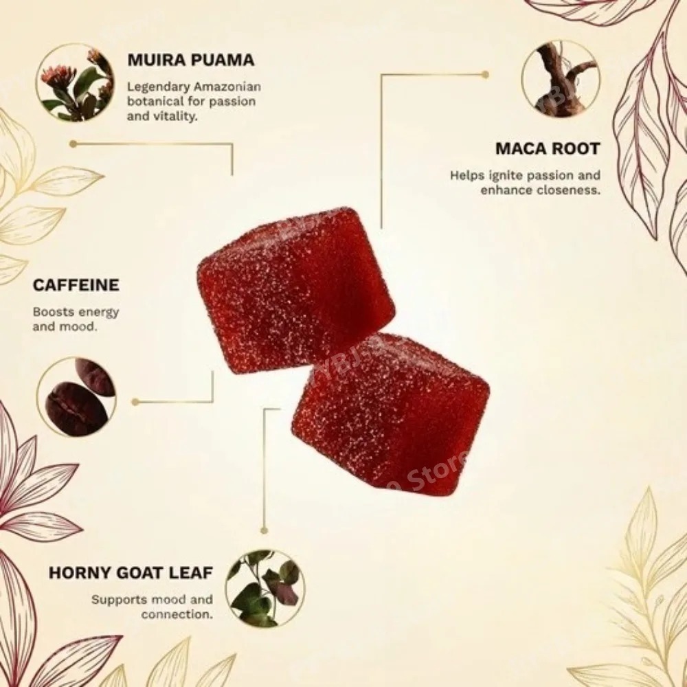 Docteat Spicy Cubes Gummies 60 - Herbal Wellness Blend recension och pris