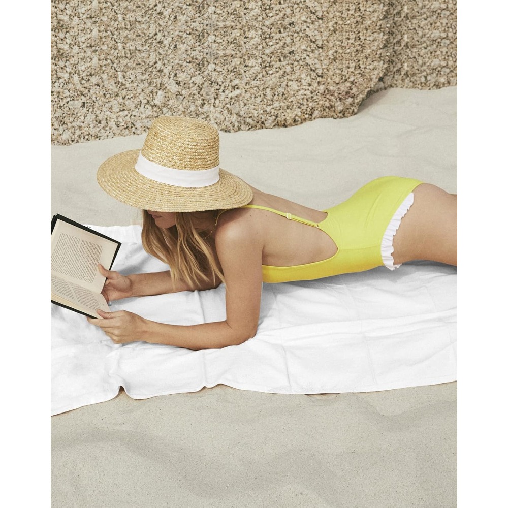 1pc Beach Towel Pure White Tow - Herbal Yoga recension och pris