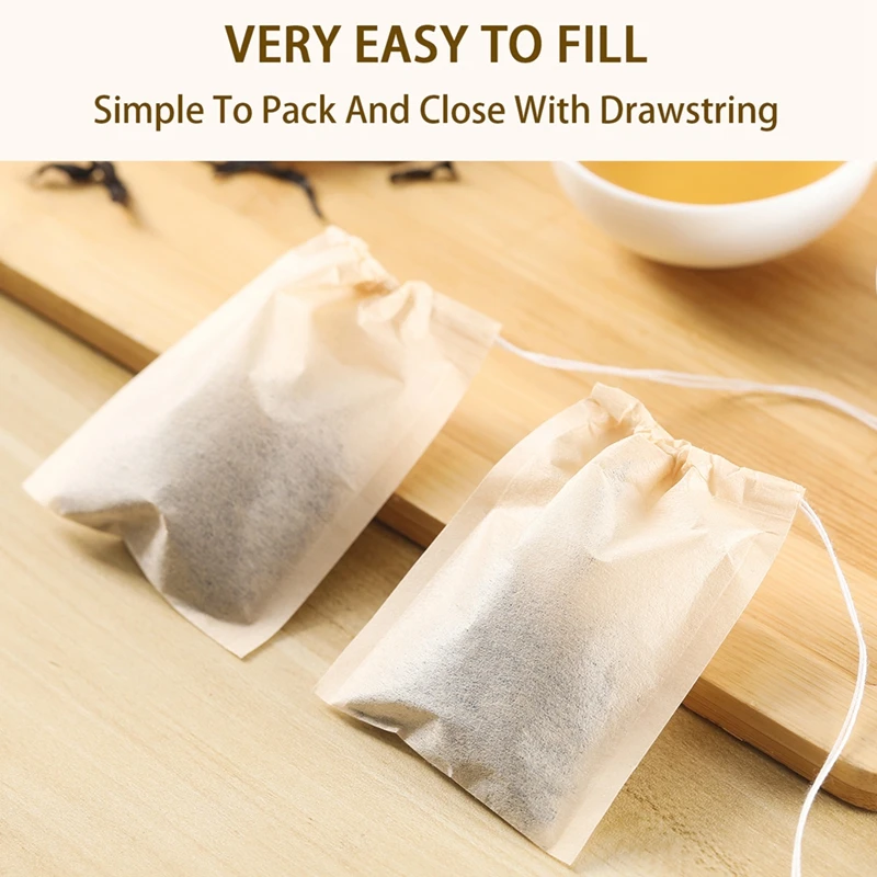 100Pcs Teabags with Drawstring - Herbal Wellness Products recension och pris