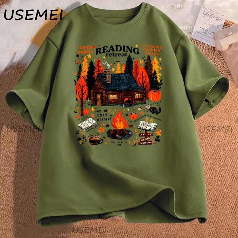 Cozy Cabin Reading Retreat T-s - Herbal Wellness Book recension och pris