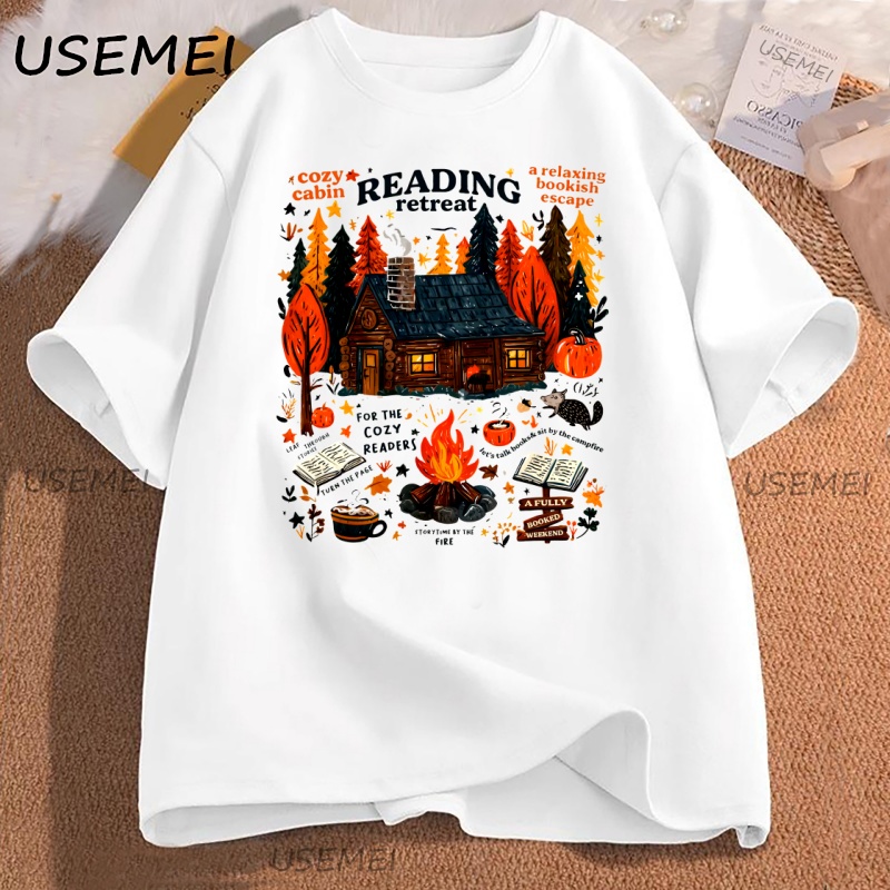 Cozy Cabin Reading Retreat T-s - Herbal Wellness Book recension och pris