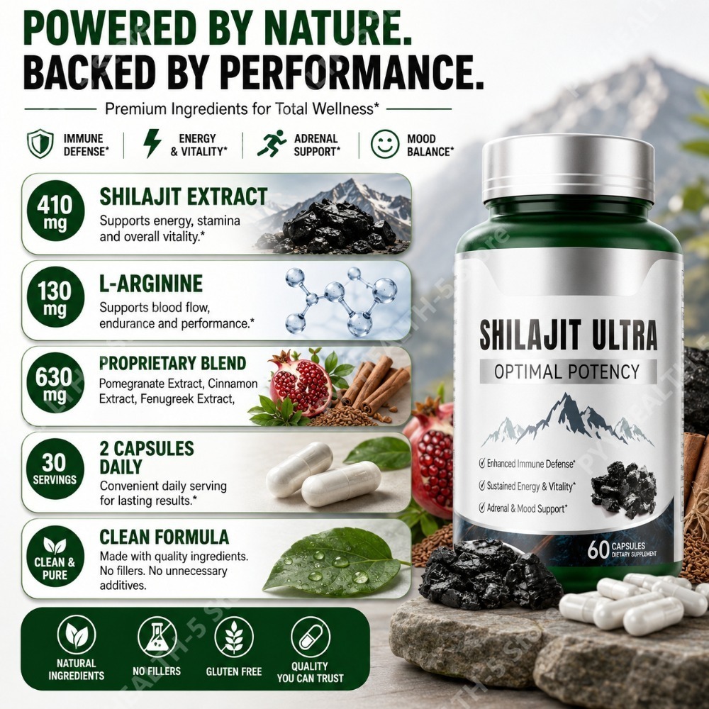 Shilajit Herbal Blend Suppleme - Herbal Wellness Blend recension och pris