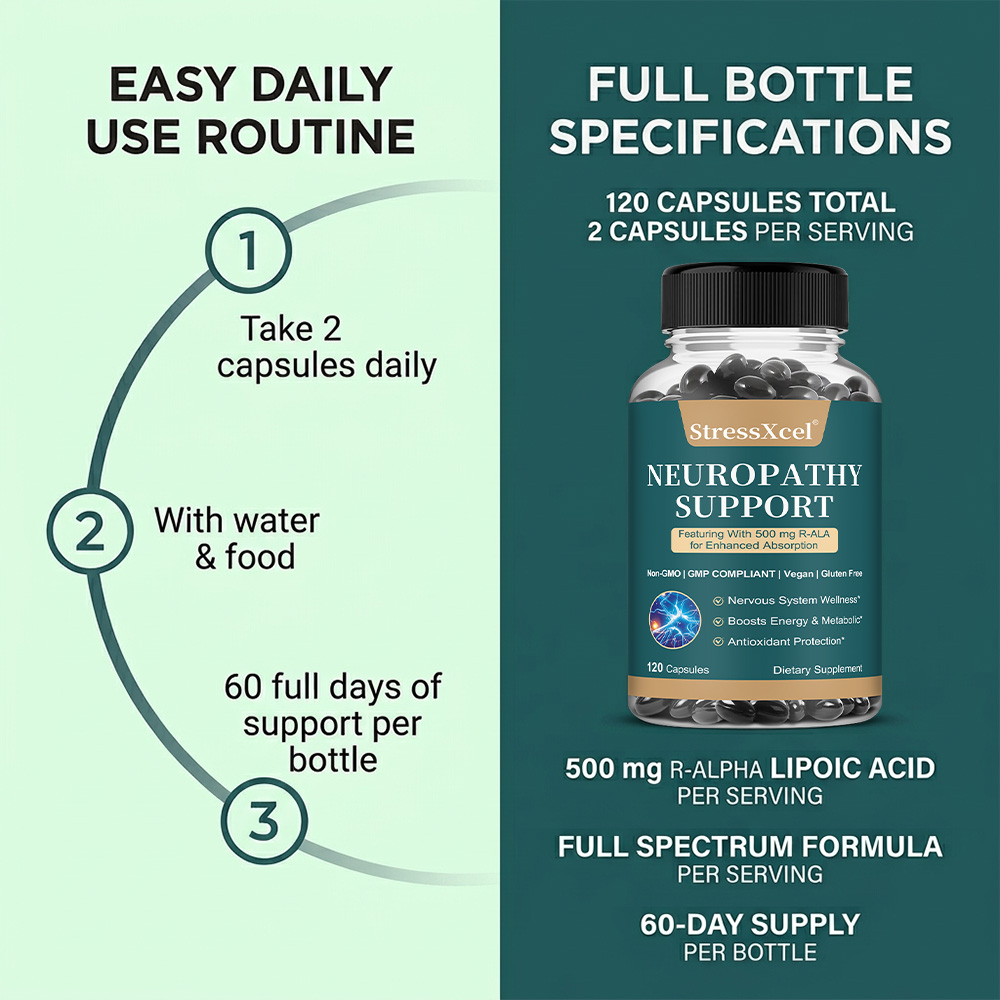 Neuropathy Capsules, Herbal Bl - Herbal Wellness Blend recension och pris
