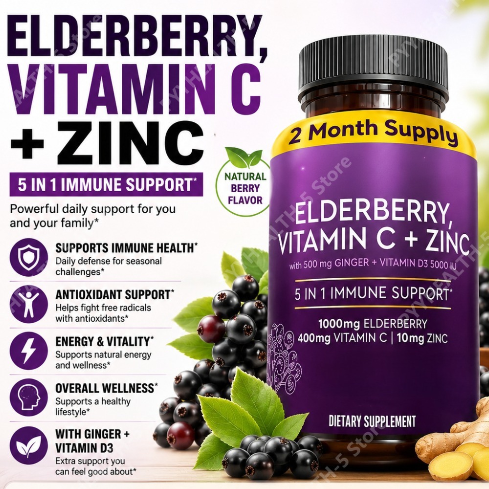 Elderberry Capsules with Vitam - Herbal Wellness Blend recension och pris