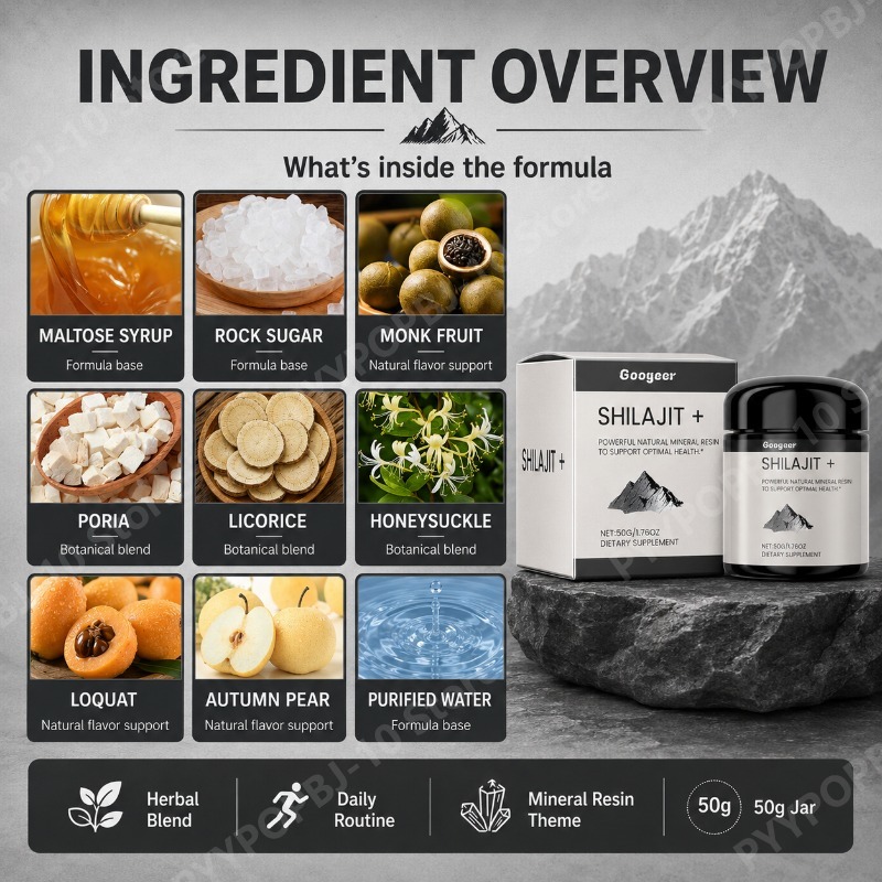 Shilajit+ Natural Mineral Resi - Herbal Wellness Blend recension och pris
