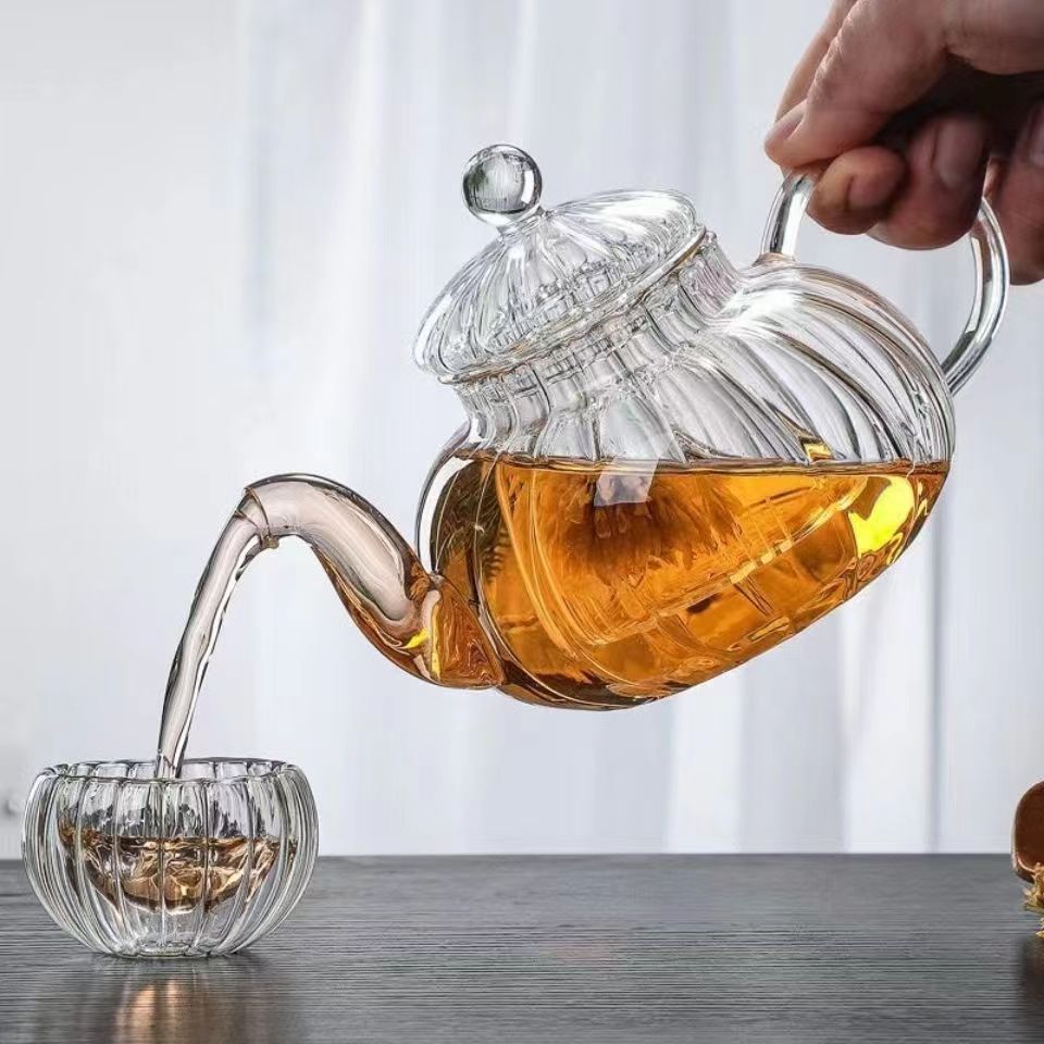 Striped pumpkin shape flower t - Herbal Wellness Products recension och pris