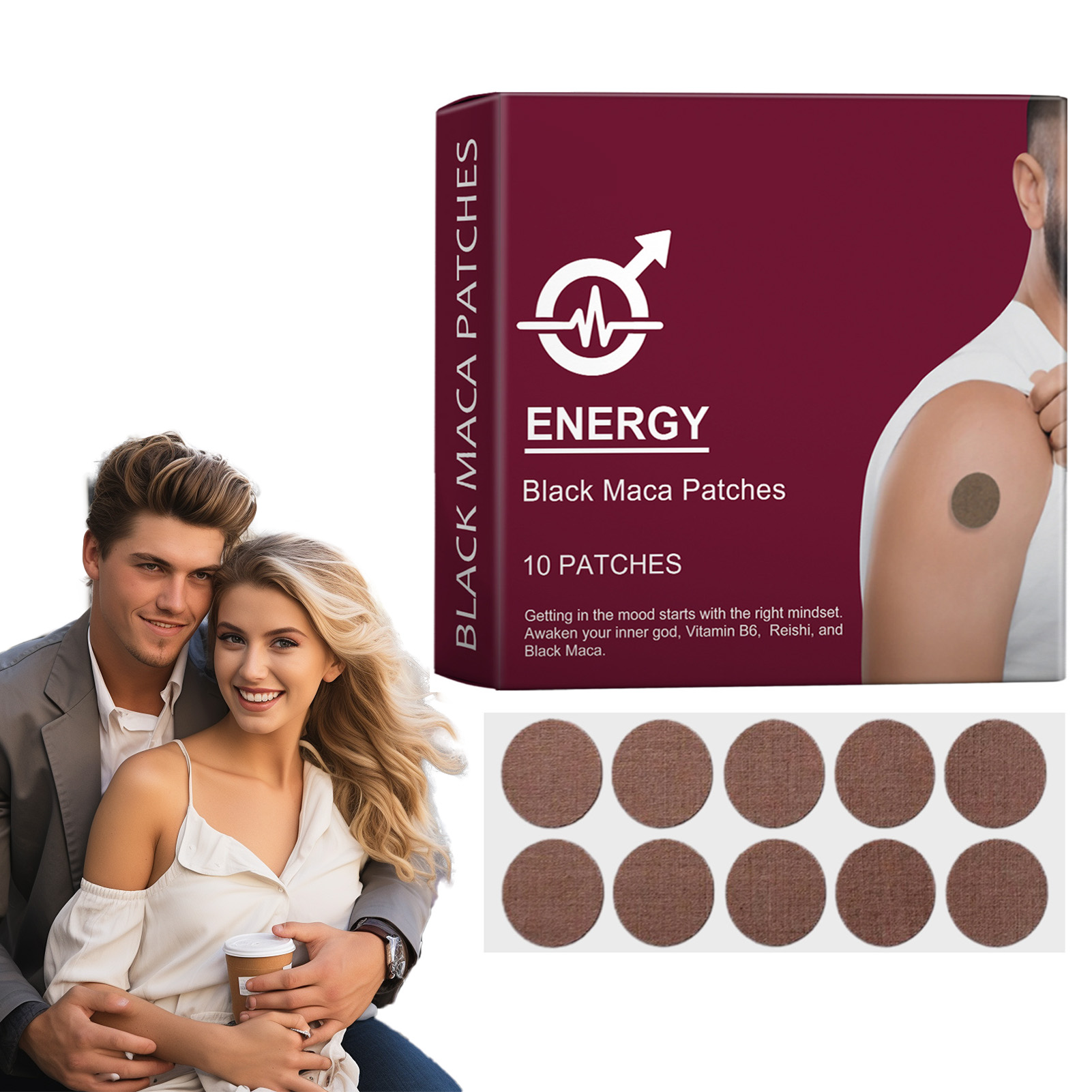 10/20/50pcs Men's Nursing Patc - Herbal Zone recension och pris