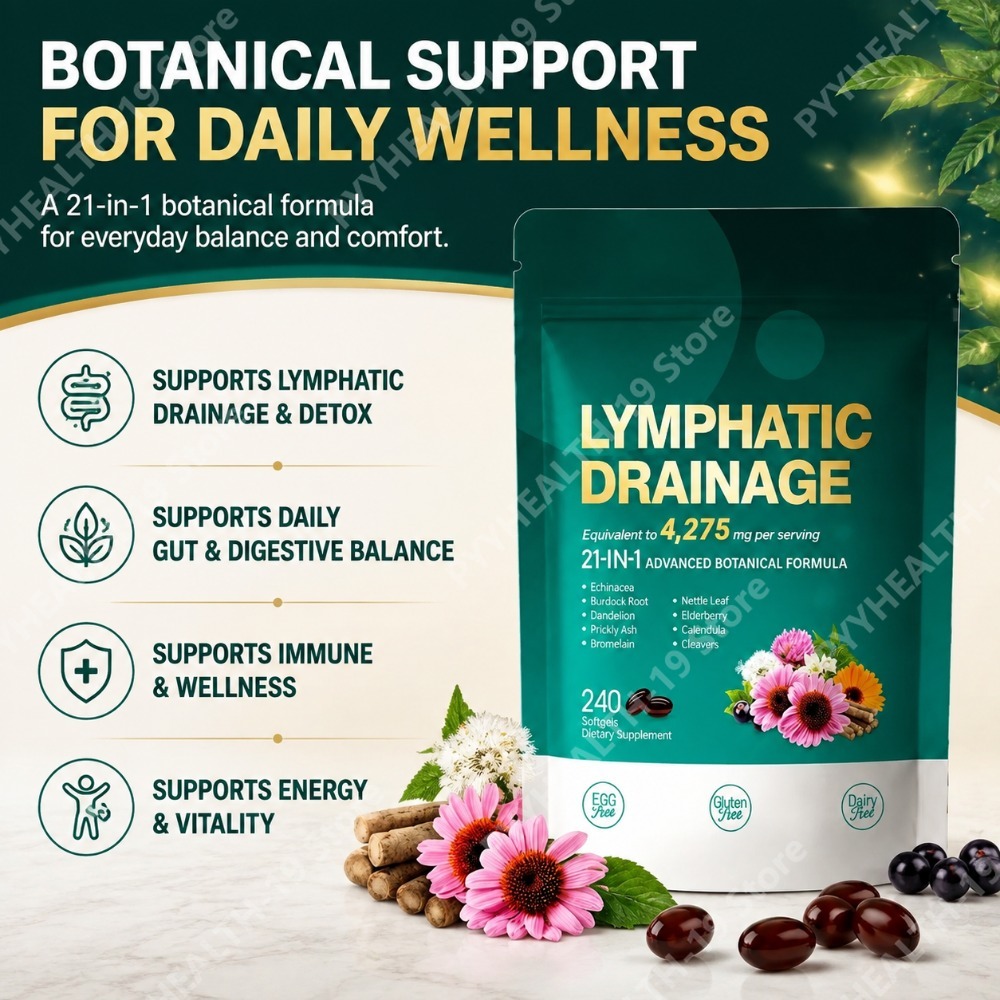 Lymphatic Drainage Capsules He - Herbal Wellness Blend recension och pris