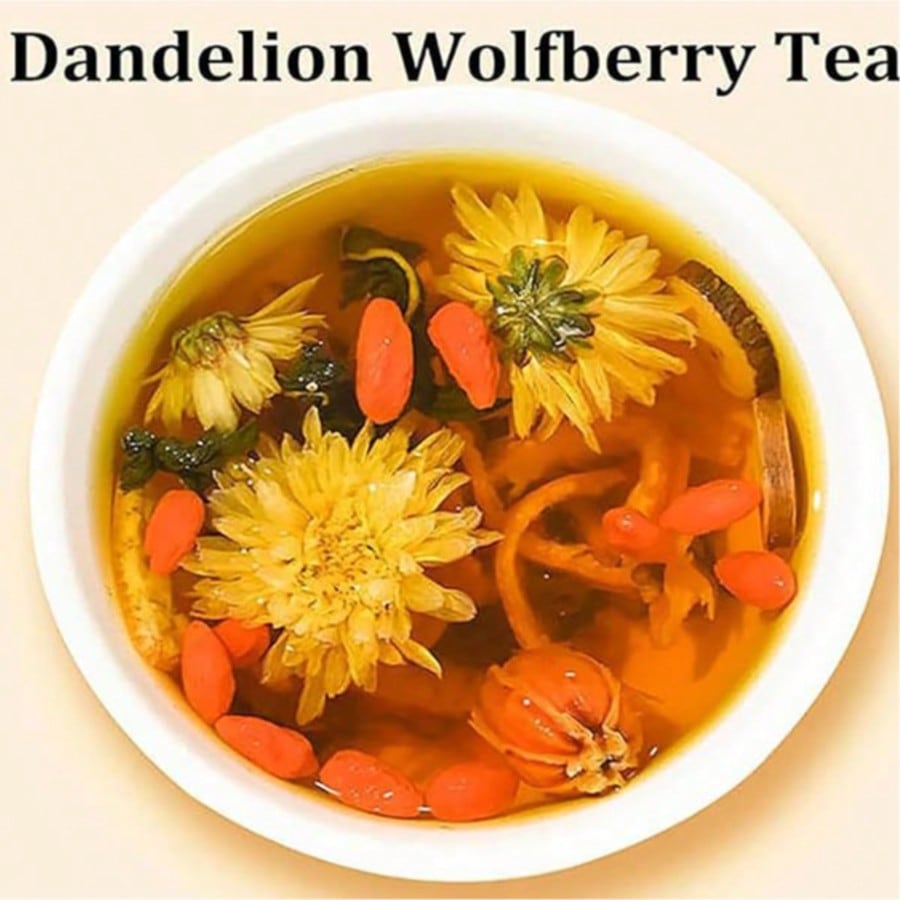 Dandelion Wolfberry Herbal Tea - Herbal Wellness Blend recension och pris
