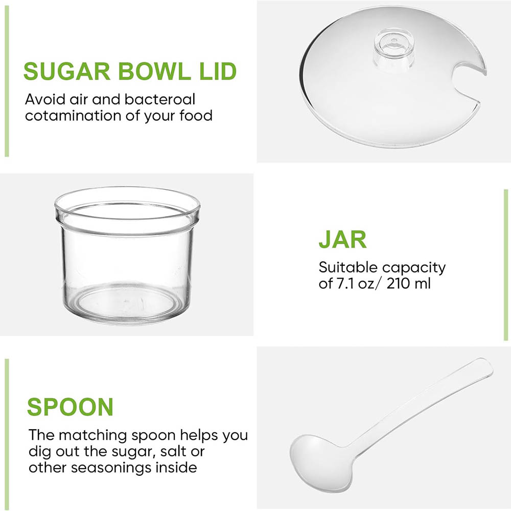 Acrylic Sugar Containers/Clear - Herbal Wellness Products recension och pris